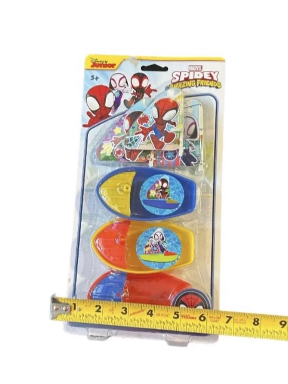 Disney Jr Marvel Spider-Man Spidey & Amazing Friends Sailboats Floating Bath Toy